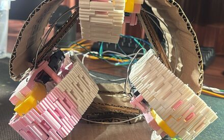 Módulos de oruga del prototipo ensamblados